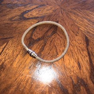 Gold plated fossil bracelet